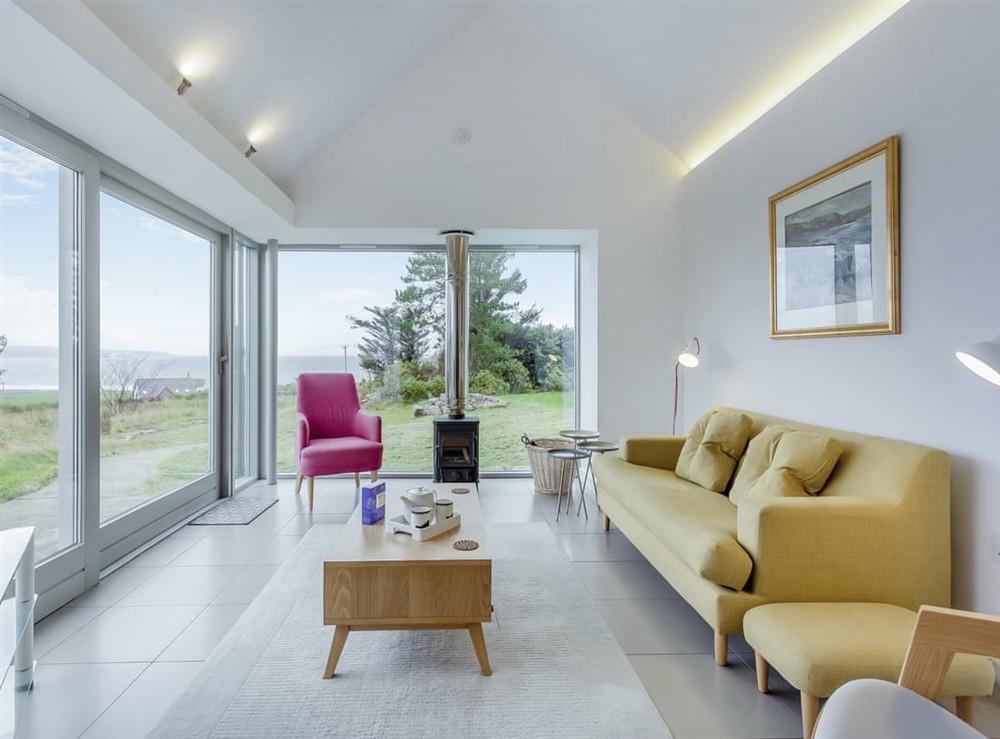 Living area at Taigh Glas in Gairloch, Ross-Shire