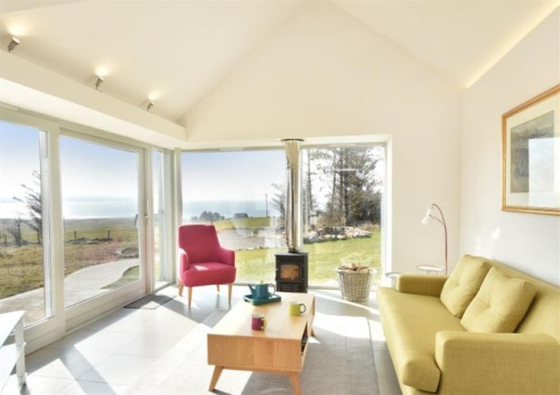 The living room at Taigh Glas, Gairloch