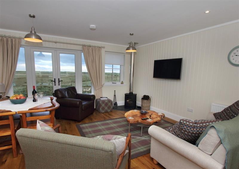 Enjoy the living room at Taigh Gorm, Baleshare near Balivanich