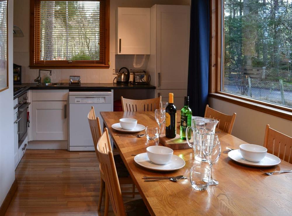 Dining area at Taigh MAthair in Nethy Bridge, near Aviemore, Inverness-Shire