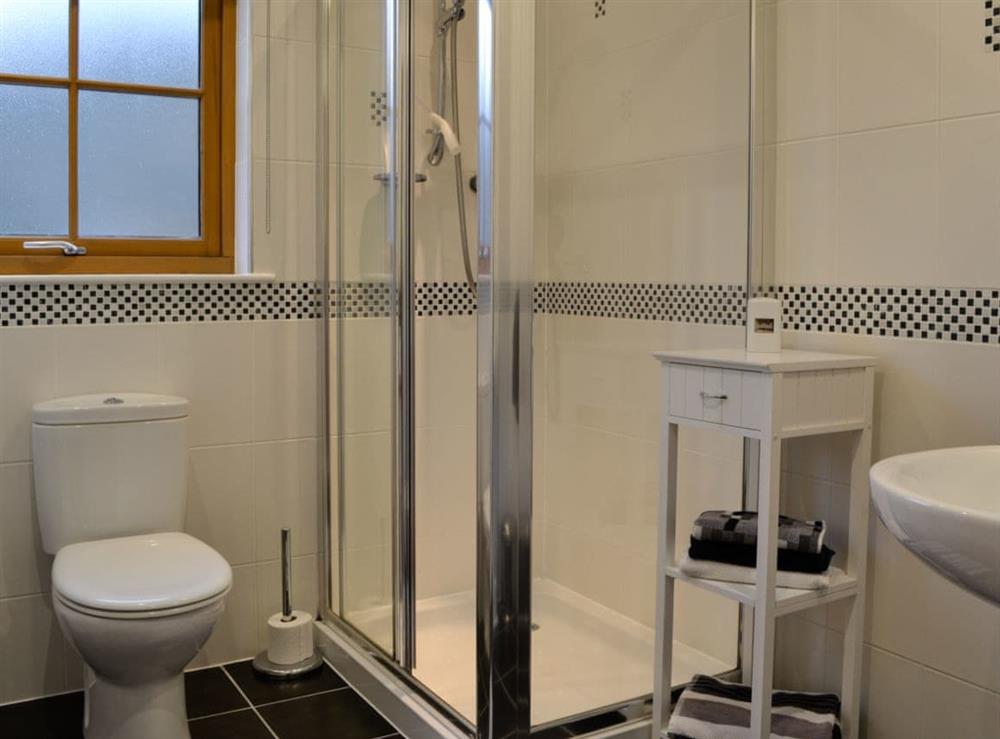 Shower room at Taigh Seonaig in Glencoe, near Fort William, Highlands, Argyll