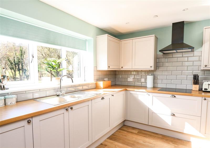 This is the kitchen at Talarddu Cottage, Builth Wells