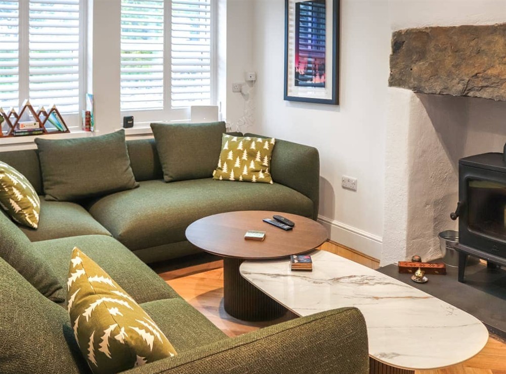 Living area at Talybont in Penmachno, near Betws-Y-Coed, Gwynedd