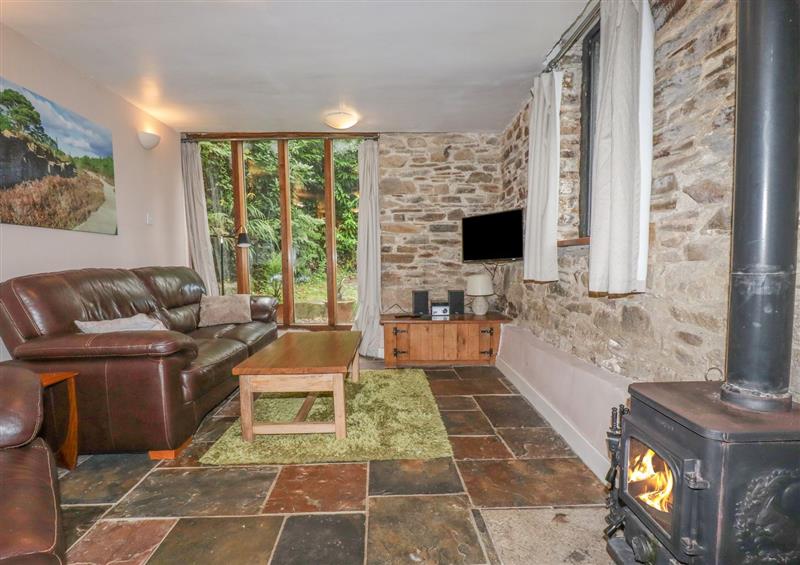 Relax in the living area at Tamar Barn, Gulworthy