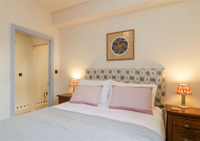 This is a bedroom at Tamar (Flat 1, Basement) 2 Sussex Place, Plymouth