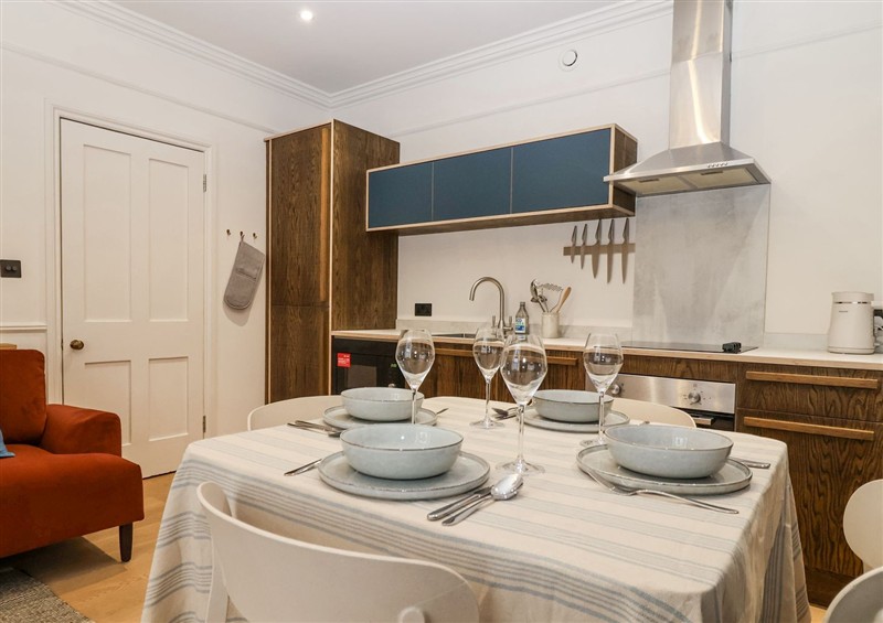 This is the kitchen at Tamar (Flat 1, Basement) 2 Sussex Place, Plymouth