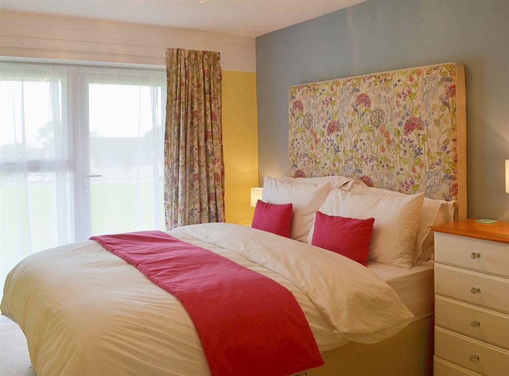 The romantic and cosy double bedroom at Tamar Ten in St Ann’s Chapel, near Callington, Cornwall