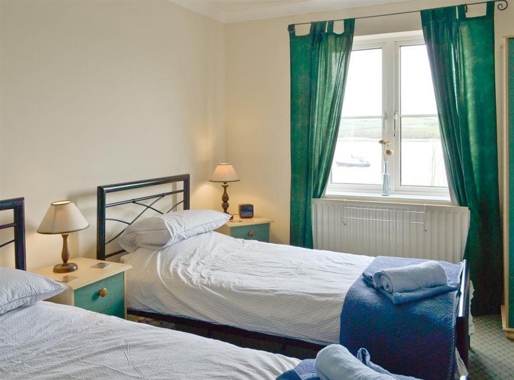 Intimate twin bedroom at Tamar View in Cargreen Village, near Plymouth, Devon