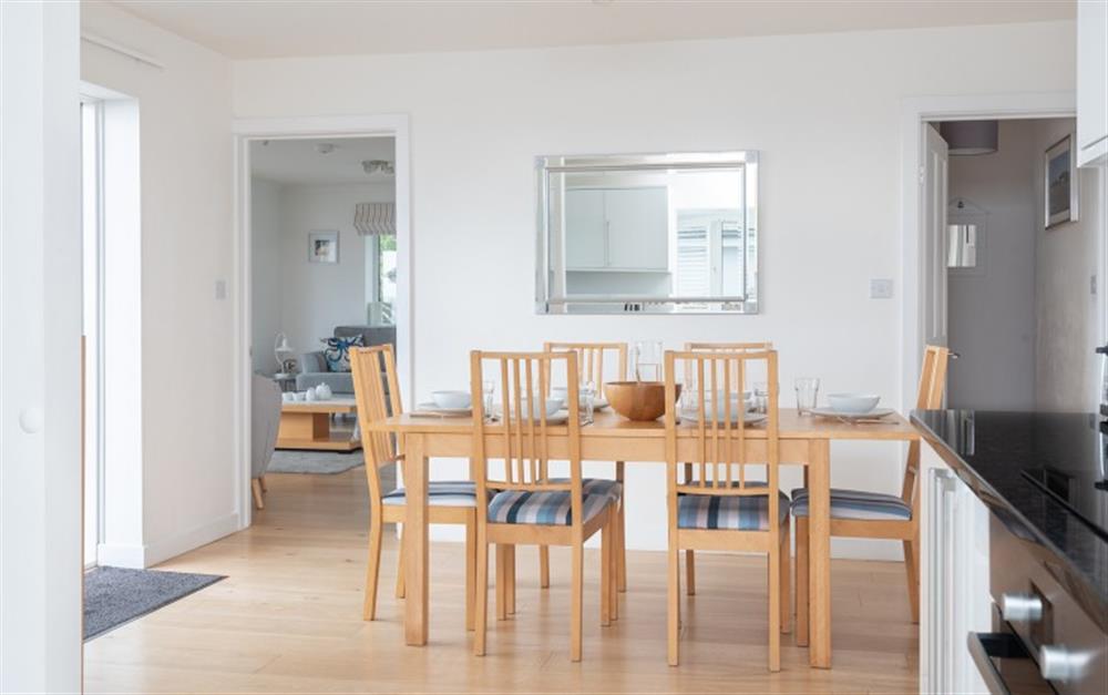 Another look at the dining area  at Tamarisk in Bigbury-On-Sea