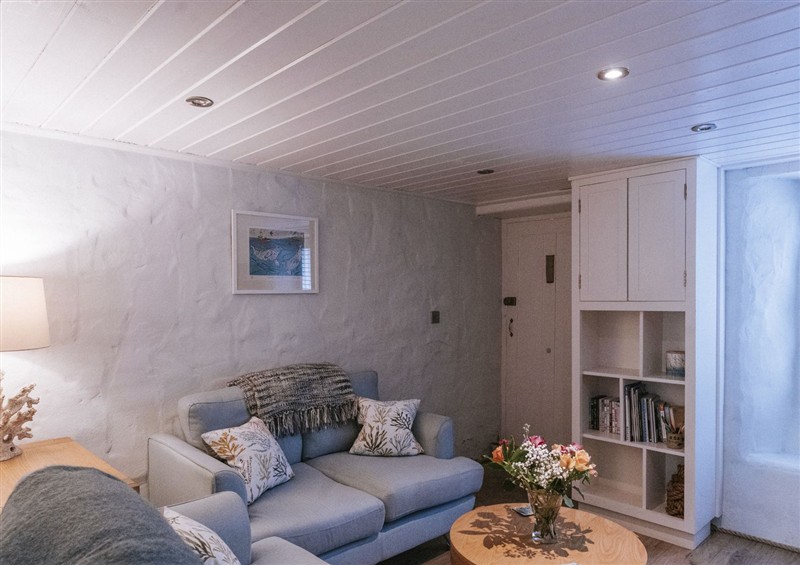 The living room at Tamarisk Cottage, St Agnes
