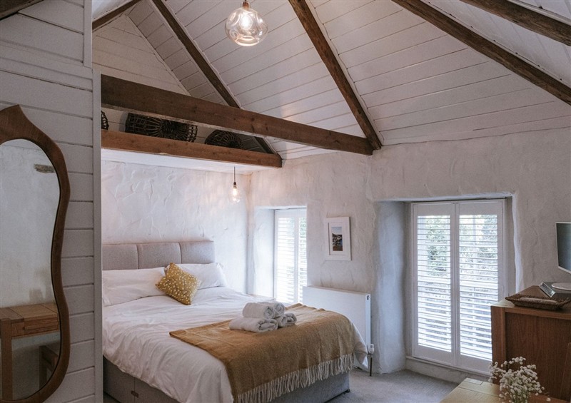 This is the bedroom at Tamarisk Cottage, St Agnes