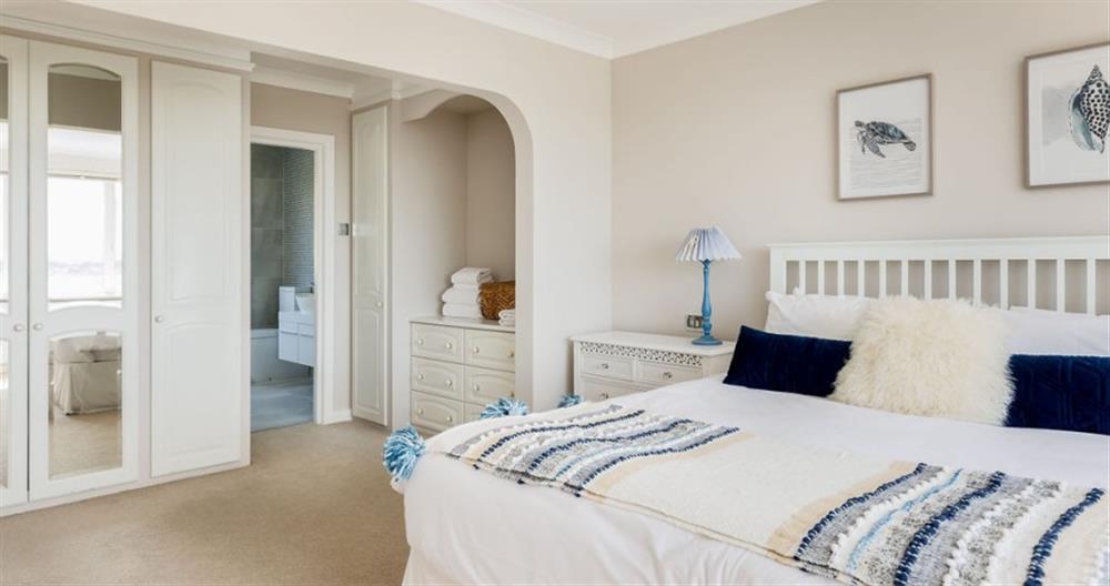 One of the bedrooms at Tamarisk in Sandbanks