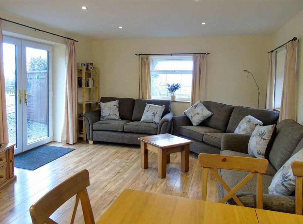 Comfortable living area at Tan Rallt Barn in Tregarth, near Bangor, Co Down