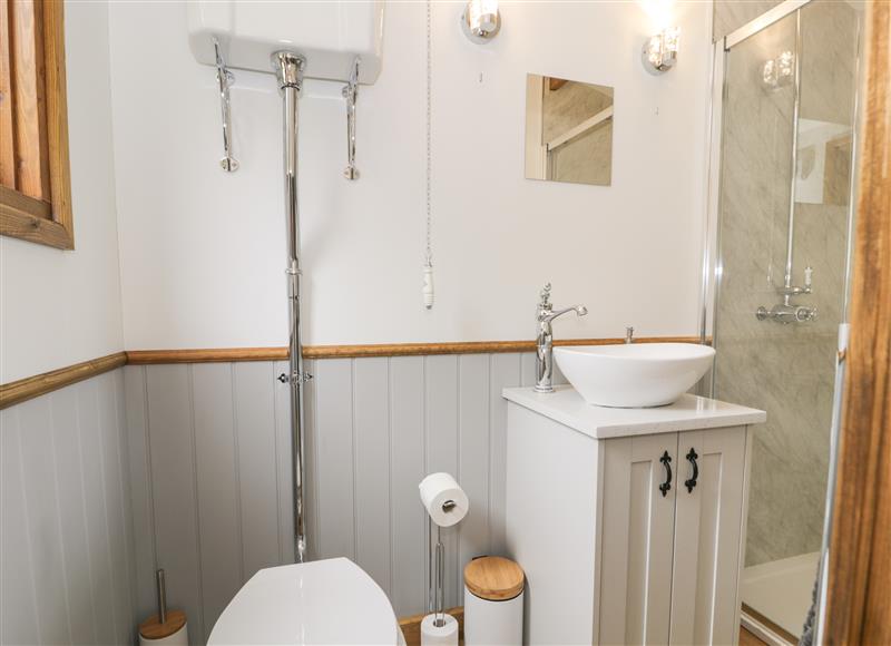 Bathroom at Tan Y Castell Shepherds Hut, Llangollen