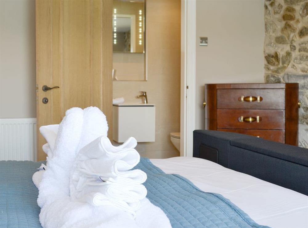 Useful en-suite facilities at Tan Y Fford in Glyngarth, near Beaumaris, Anglesey, Gwynedd