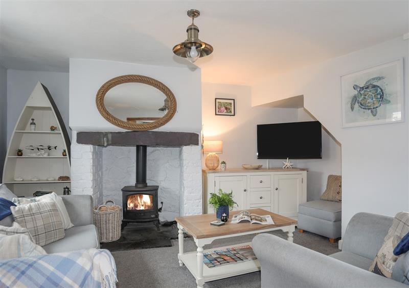 This is the living room at Tan Y Fynwent, Llanengan near Abersoch