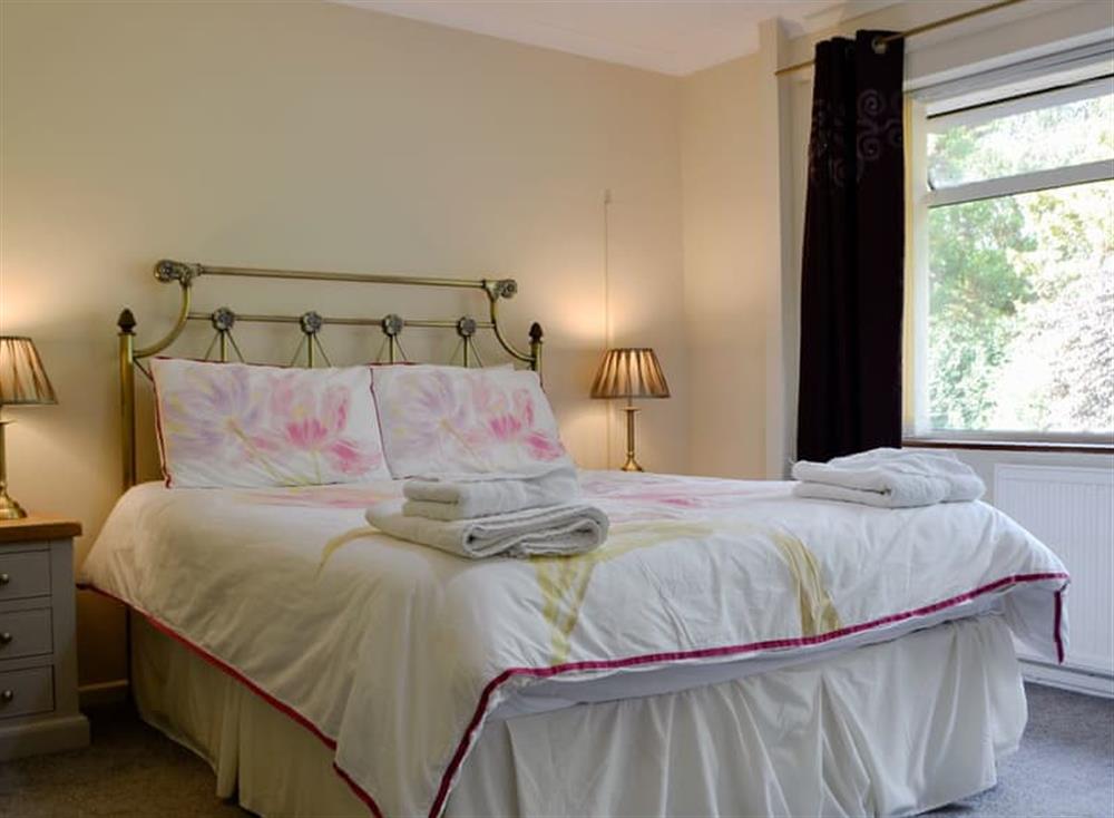 Comfortable double bedroom at Tan Y Gaer in Llanilar, near Aberystwyth, Dyfed