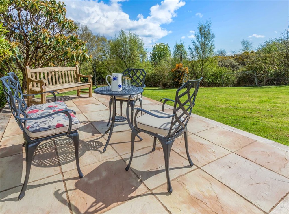 Sitting-out-area at Tanglewood in Isle of Arran, Scotland
