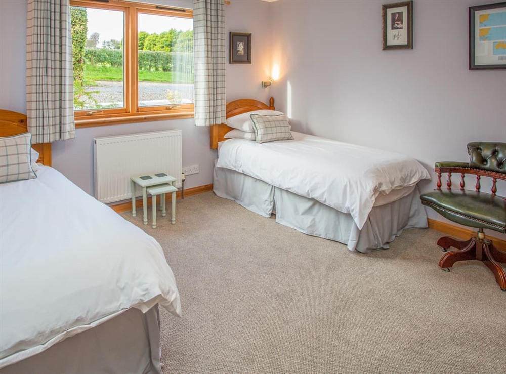 Twin bedroom at Tanglewood in Isle of Arran, Scotland