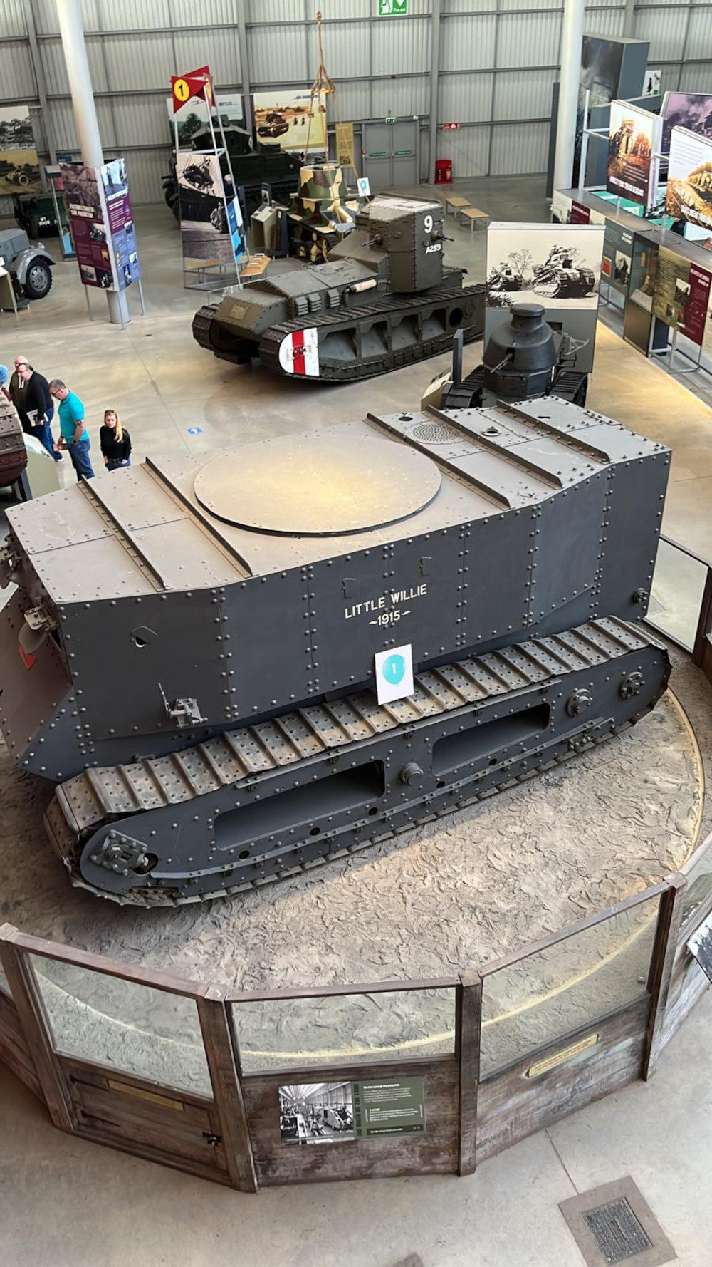 Little Willie, the first tank designed, at Bovington Tank Museum