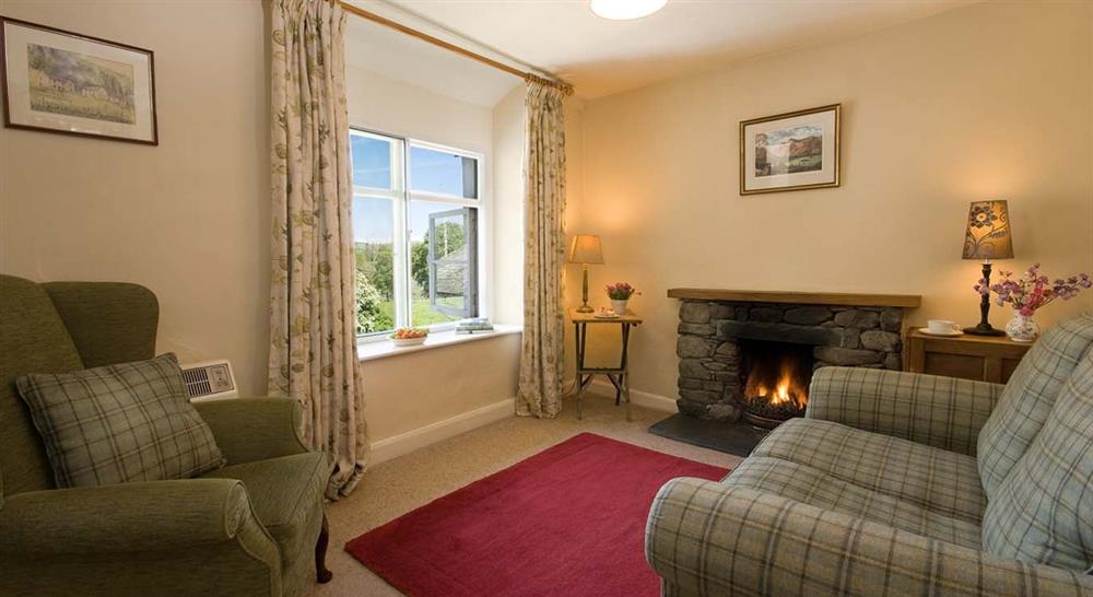 The sitting room at Tanner Brow in Nr Hawkshead, Cumbria