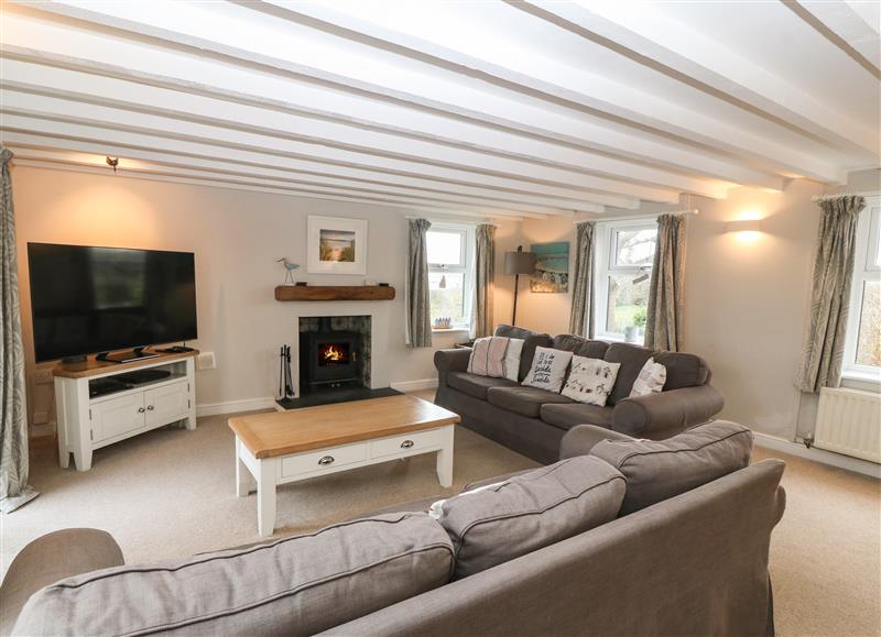 This is the living room at Tanrallt, Rhoscolyn near Trearddur Bay