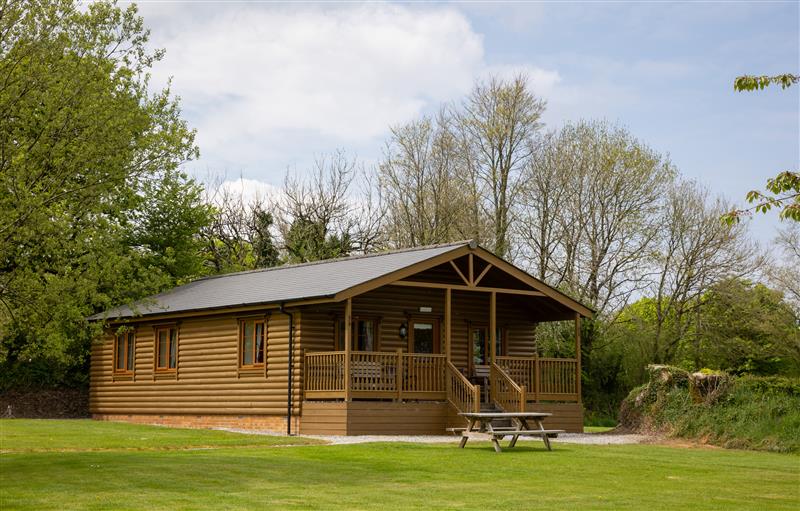 The setting of Tarka's Holt Log Cabin at Tarkas Holt Log Cabin, Torrington