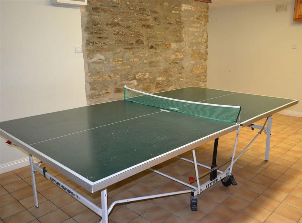Communal table tennis room ideal for the younger members of the family at Tarquins in Fowey, Cornwall