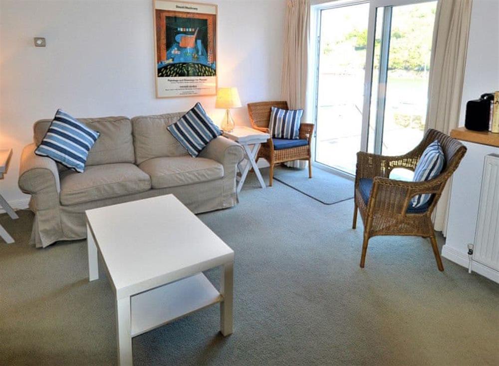 Make yourself comfortable in the open plan living area at Tarquins in Fowey, Cornwall