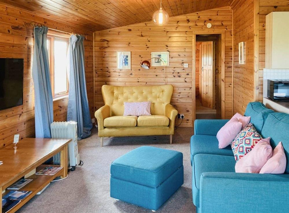 Living area at Tarrel Lodge in Portmahomack, Ross-Shire