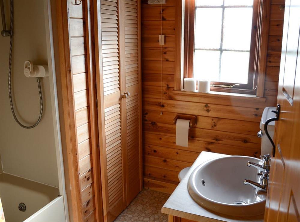 Shower room at Tarrel Lodge in Portmahomack, Ross-Shire