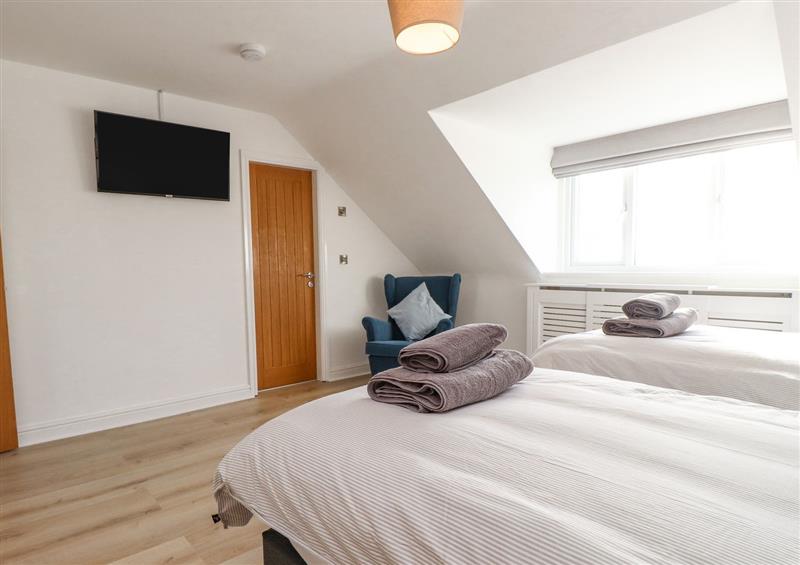 One of the 4 bedrooms at Tarth Y Mor, Criccieth