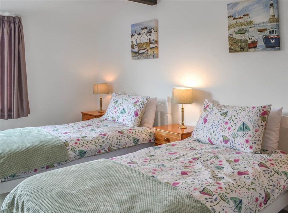 Twin bedroom at Tawny Nook in Withernwick, North Humberside