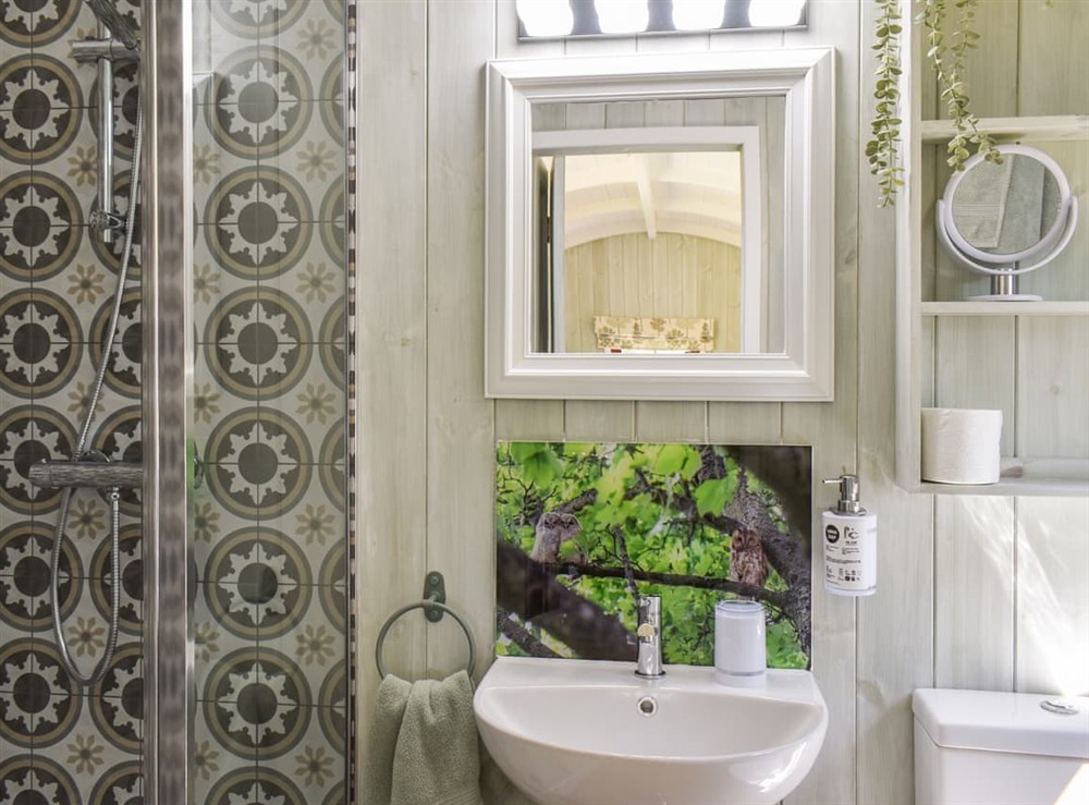 Bathroom at Tawny Owl Hut in Westerdale, near Whitby, North Yorkshire