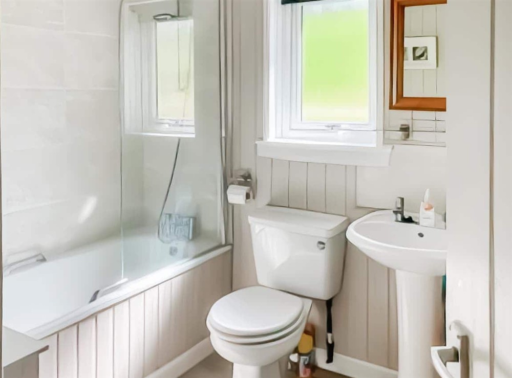 Bathroom at Tay Lodge in Aberfeldy, Perthshire