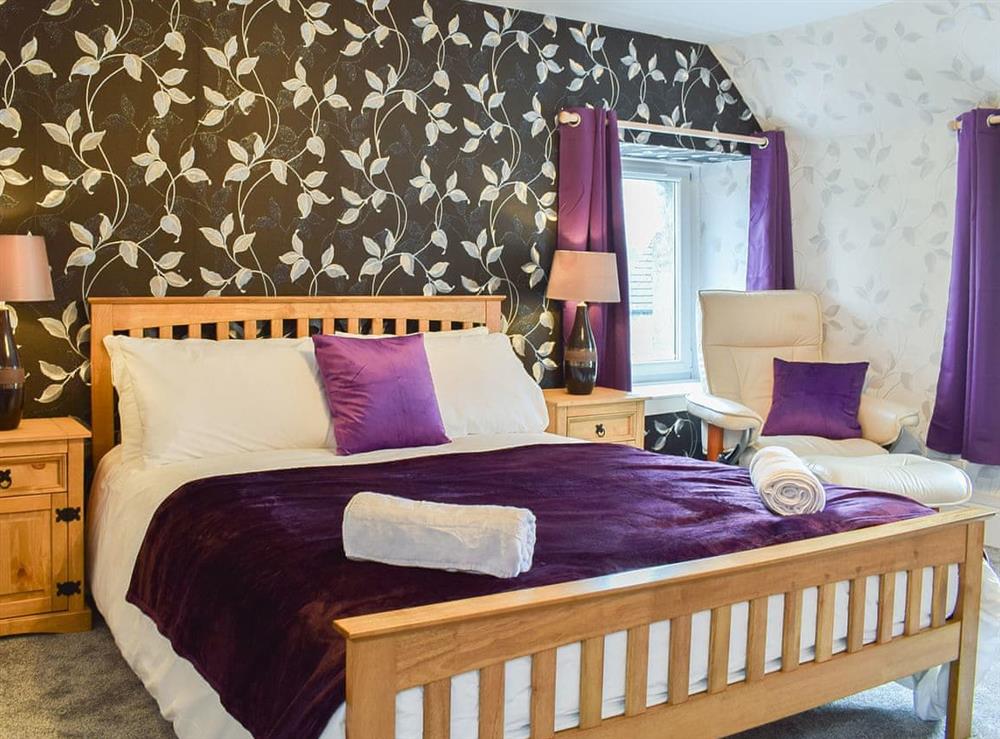 Double bedroom at Tayberry Cottage in Aberfeldy, Perthshire