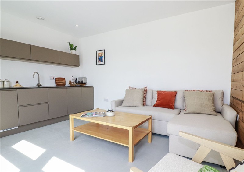 Relax in the living area at Teach Tra East, Perranporth