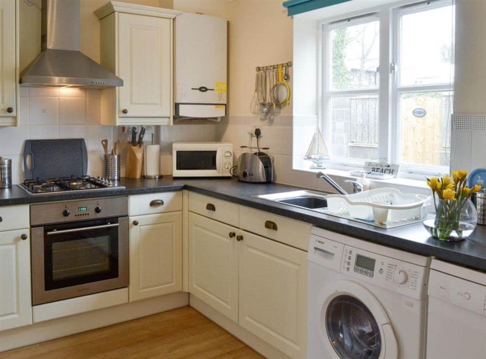 Well-equipped fitted kitchen at Teal Cottage in Embleton, near Alnwick, Northumberland