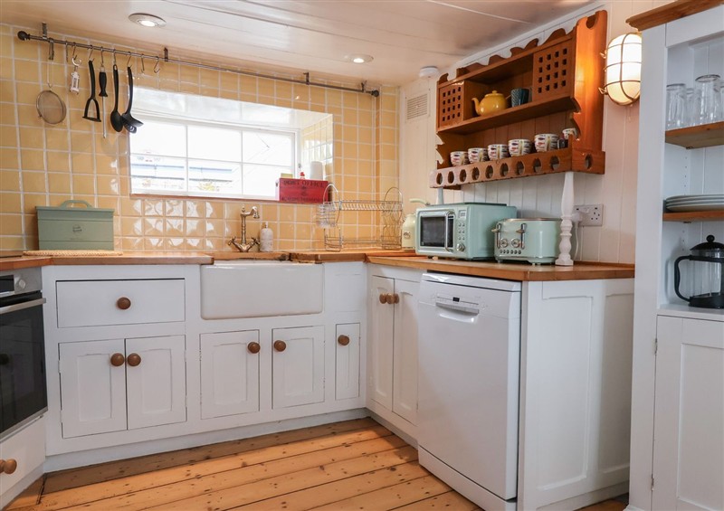 The kitchen at Teana Cottage, Polperro