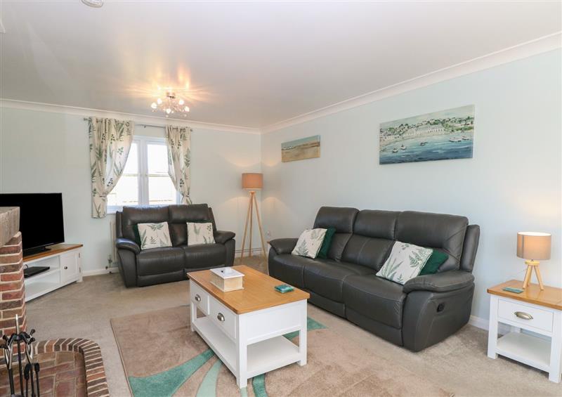 The living area at Teasel Cottage, Stalham