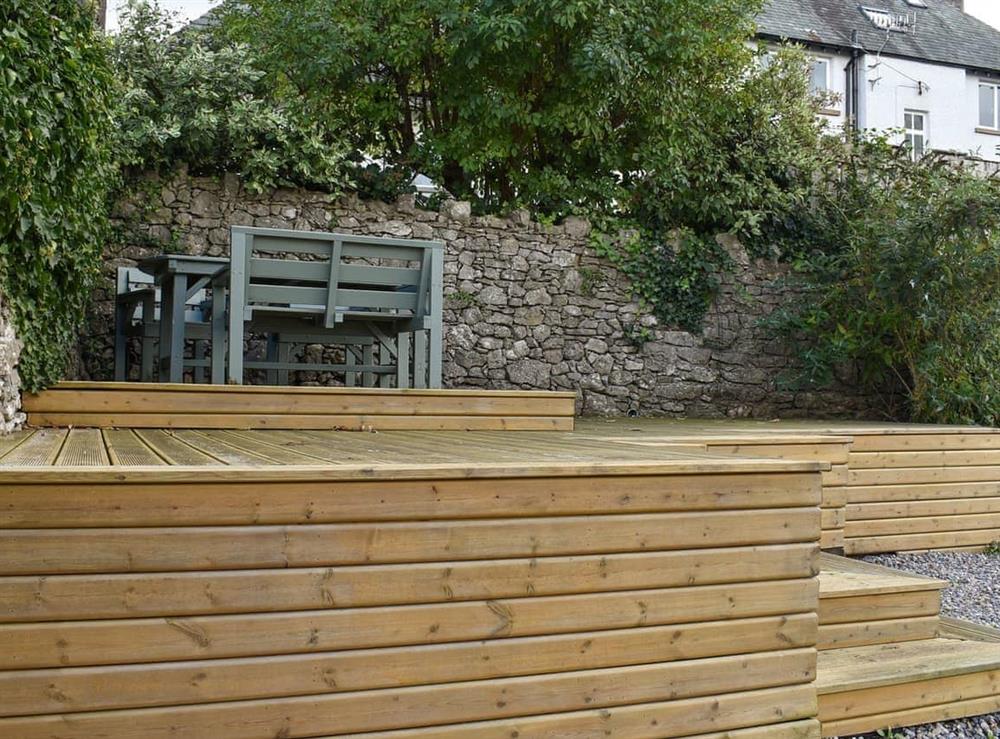 Outdoor area at Teds Place in Arnside, Cumbria