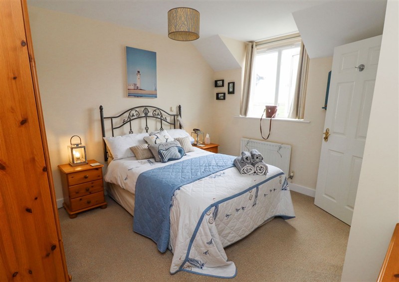 One of the bedrooms at Tee View, Seahouses