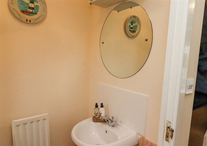 This is the bathroom at Tee View, Seahouses