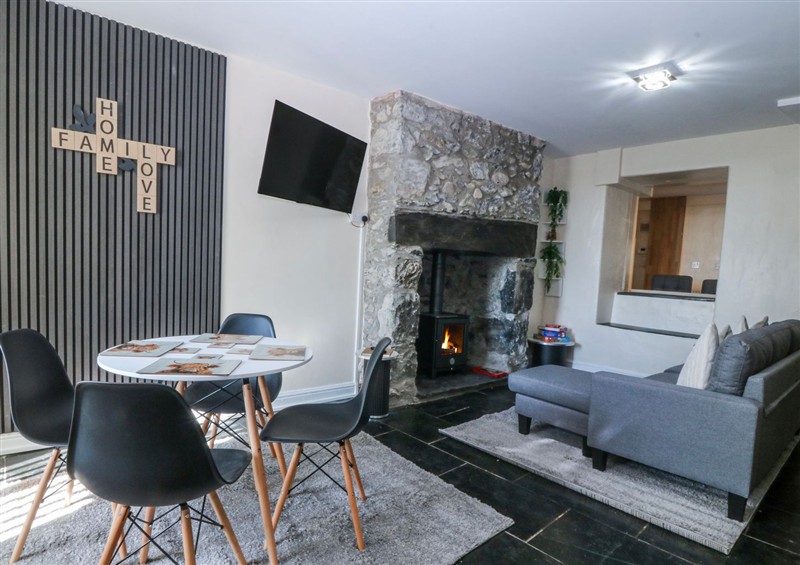 The living room at Tegfan, Garndolbenmaen