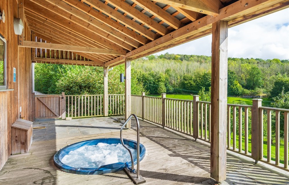 Spend some time in the pool at Teign Cottage in Broadhempston