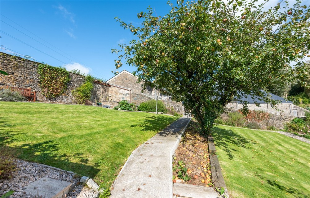 This is the garden at Teign Cottage in Broadhempston