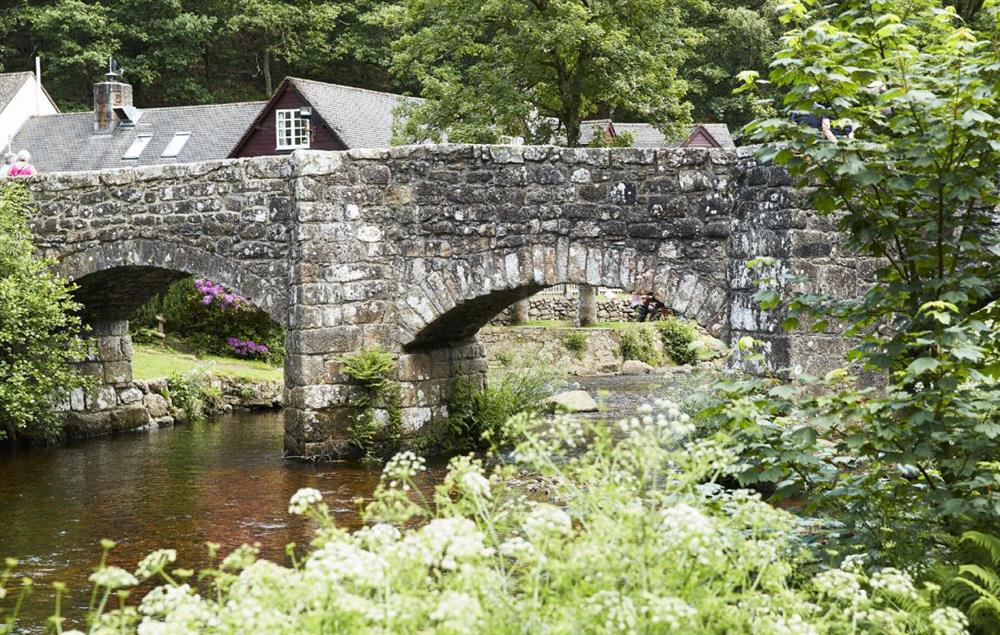 Fingle Bridge is a calm spot over the River Teign with unspoilt woods