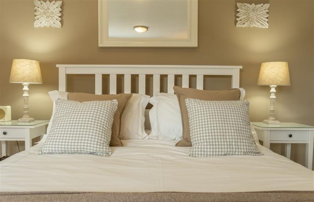 First Floor: An inviting king-size bed awaits! at Telford Cottage, Foulsham near Dereham