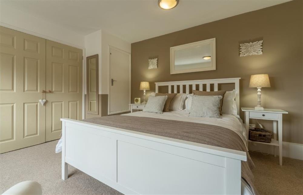 First Floor: Master bedroom at Telford Cottage, Foulsham near Dereham