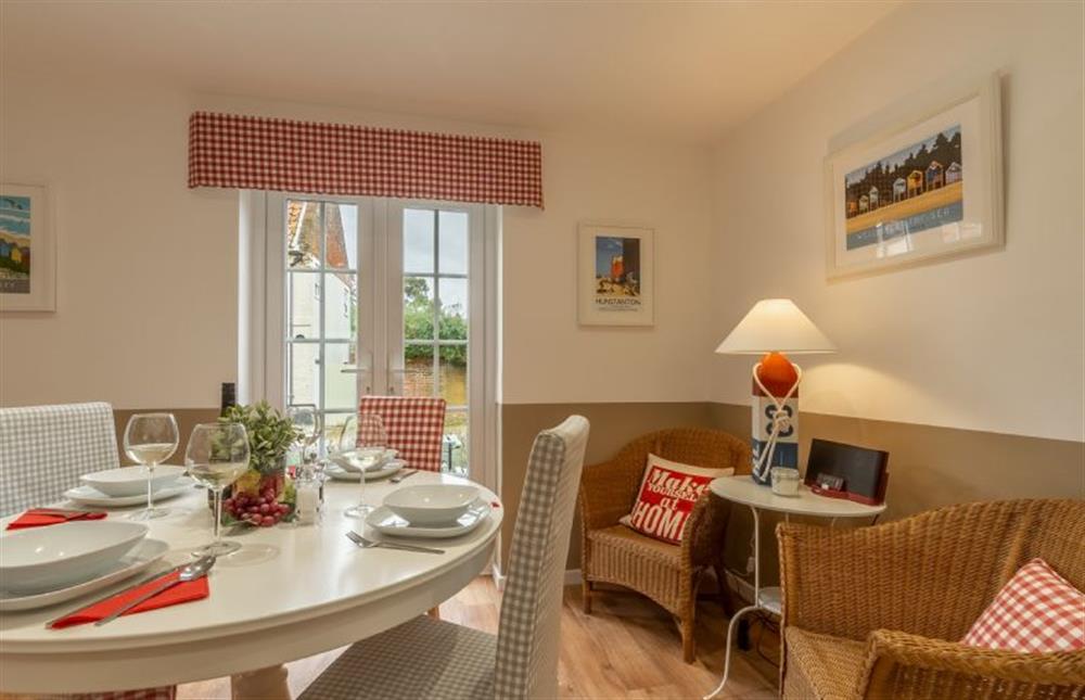 Ground Floor: A dining area with extra comfortable seating too at Telford Cottage, Foulsham near Dereham